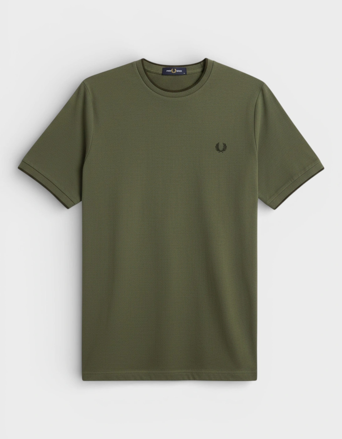 Crepe Piqué T-Shirt Green, 2 of 1