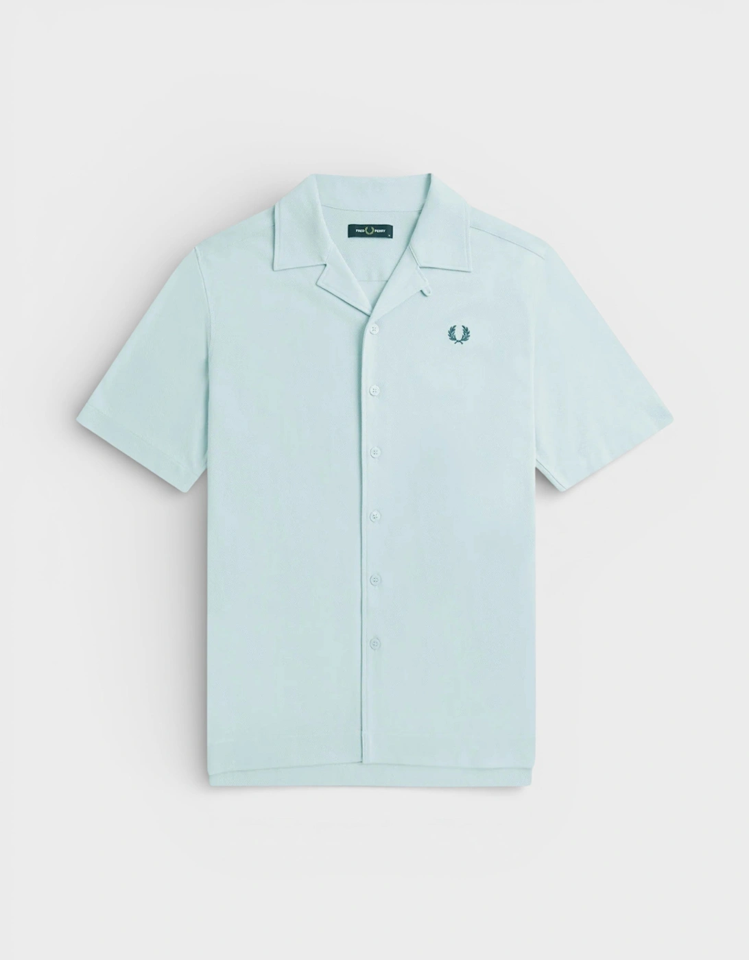 Fred Perry Compress Mesh Revere Shirt Light Ice Blue, 6 of 5