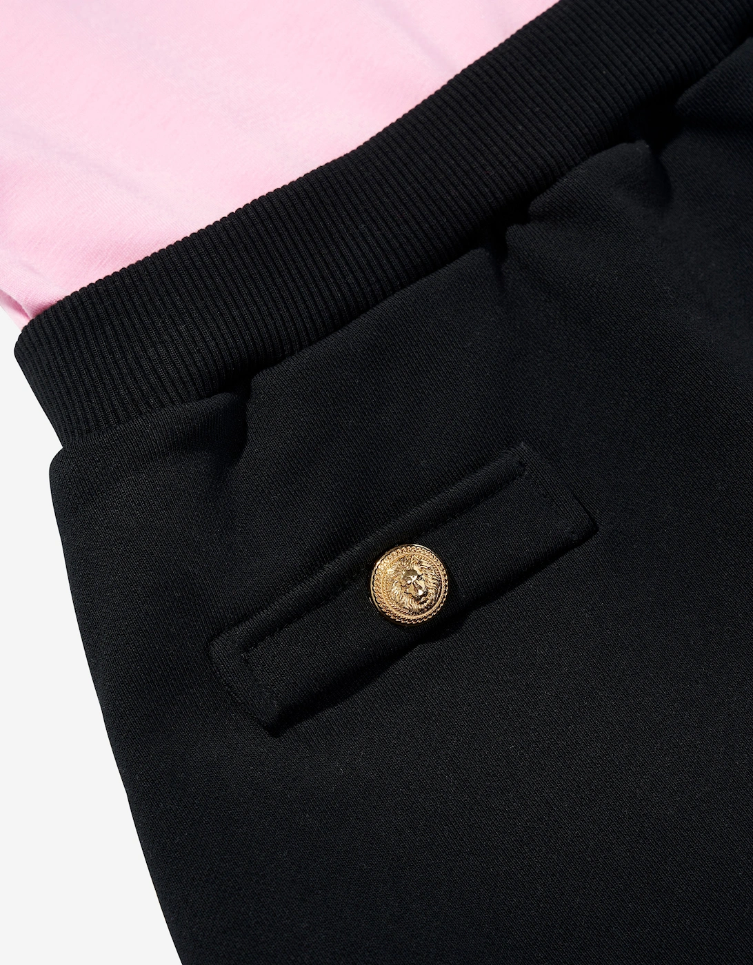 Girls Monogram Logo Jersey Dress in Pink