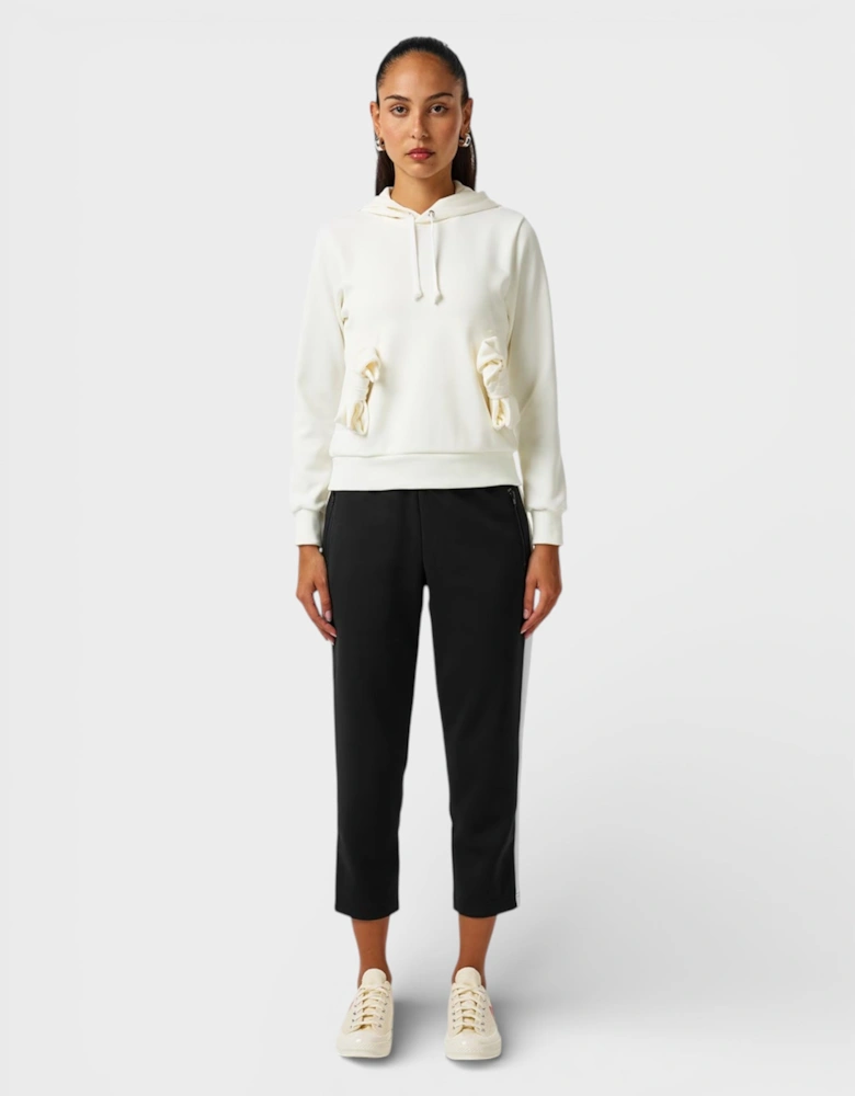 Comme Des Garcons Bow Detail Hoodie Off White