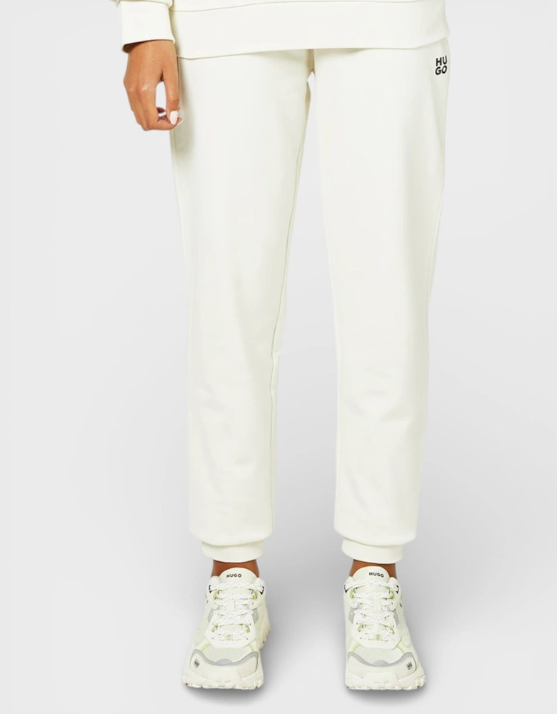 Hugo Nelfinia Stack Logo Joggers Off White