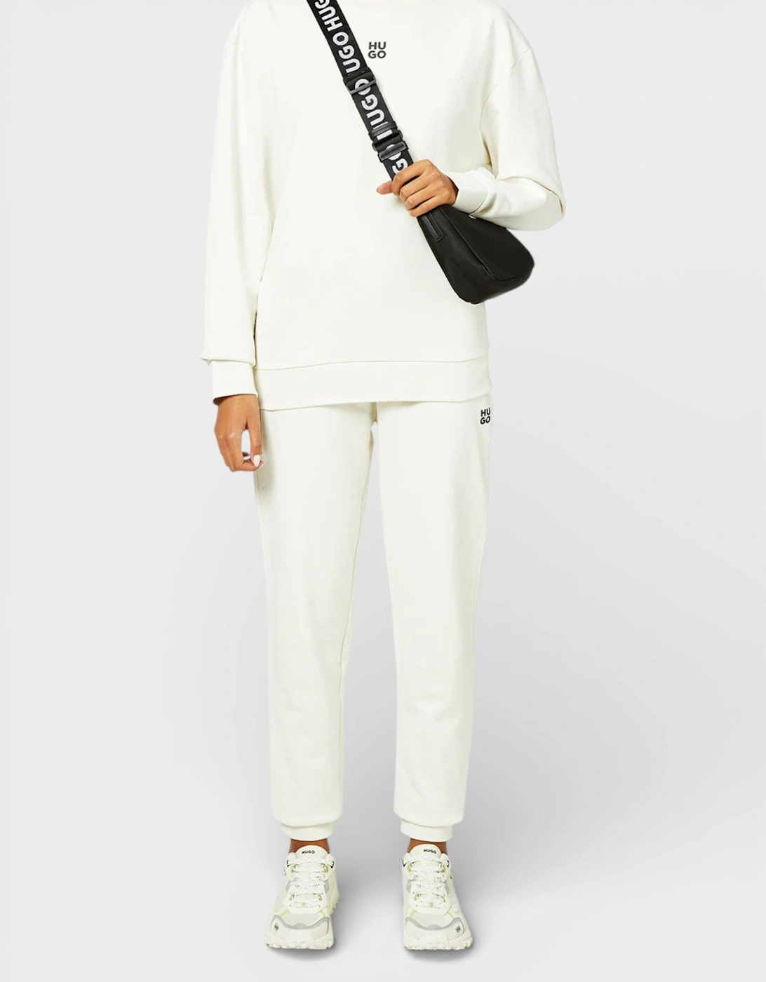 Hugo Nelfinia Stack Logo Joggers Off White