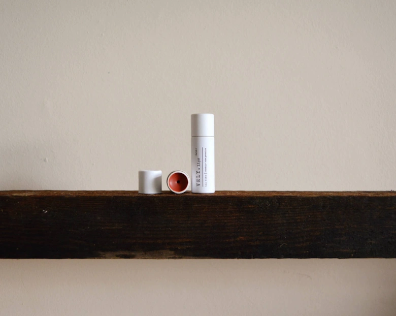 Natural Tinted Lip Balm "Brick" with Rosehip and Geranium