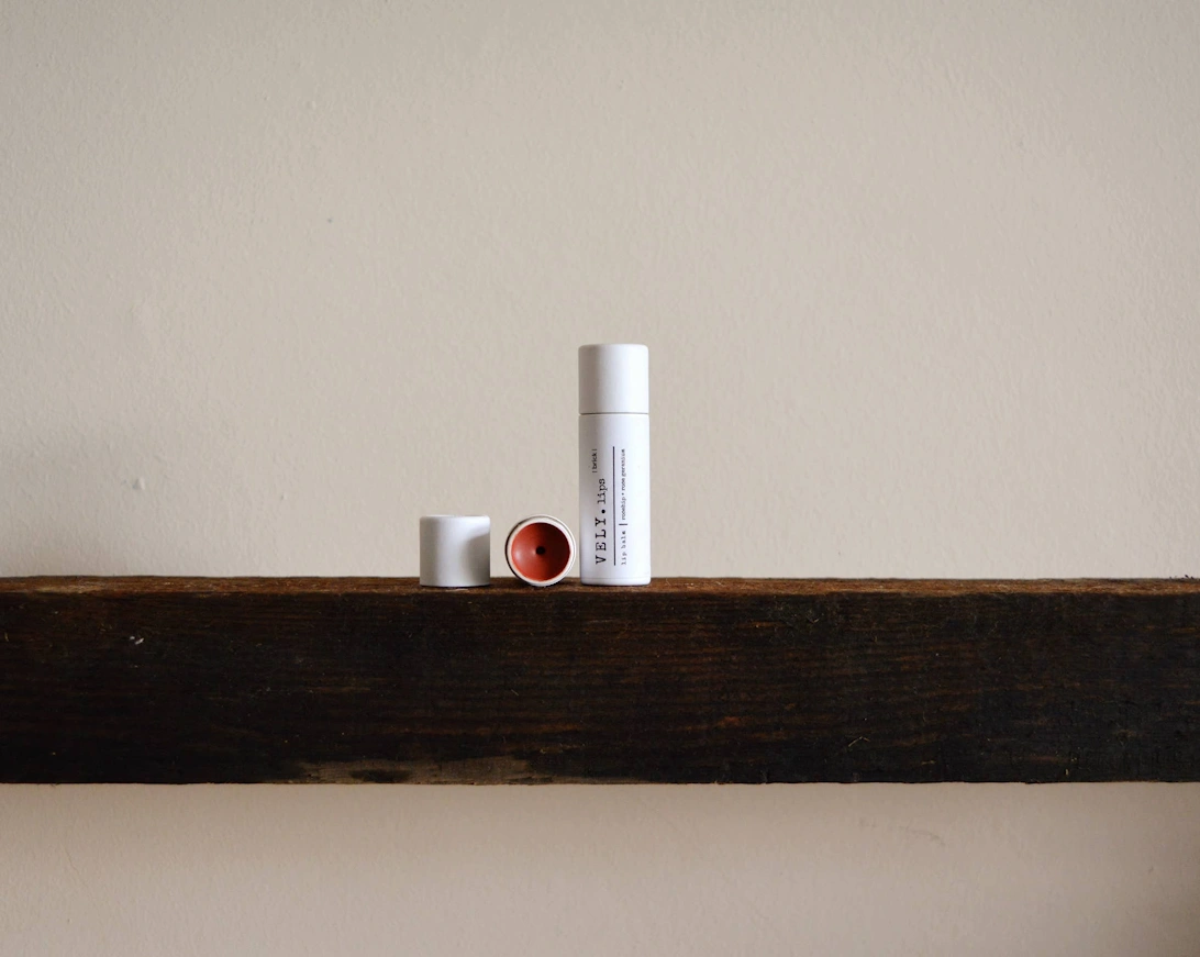 Natural Tinted Lip Balm "Brick" with Rosehip and Geranium