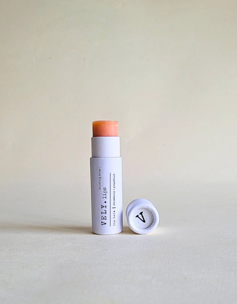 Natural Tinted Lip Balm "Blushing Rose" with Grapefruit