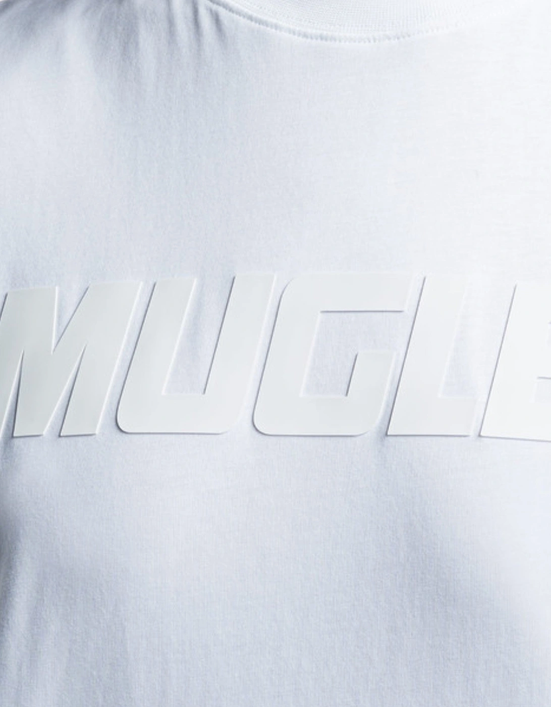 Logo Print Oversized Tee Warm White