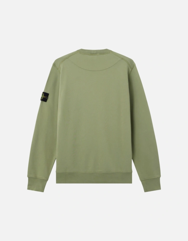 Organic Fleece Cotton Sage Green Sweatshirt