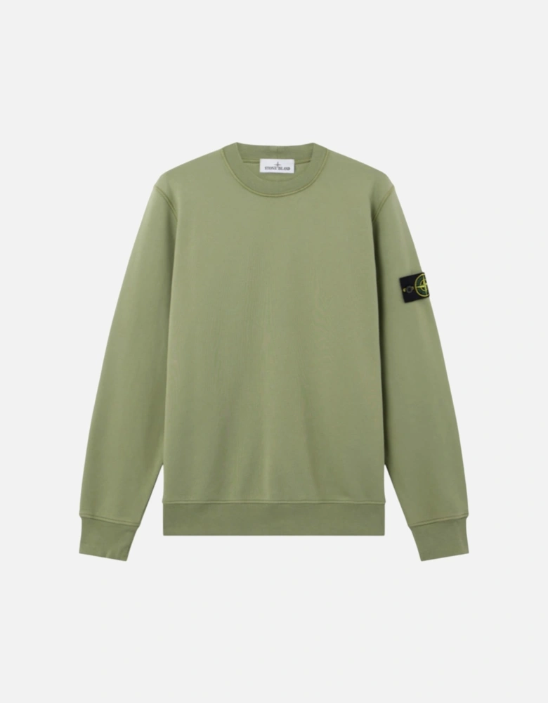 Organic Fleece Cotton Sage Green Sweatshirt