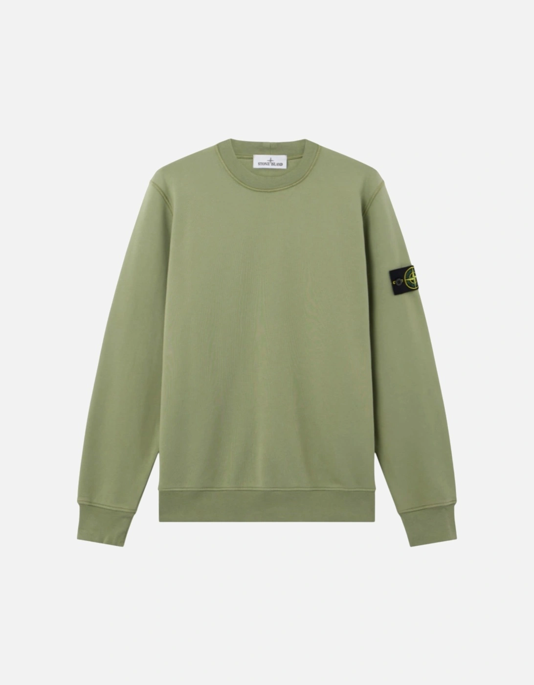Organic Fleece Cotton Sage Green Sweatshirt, 3 of 2