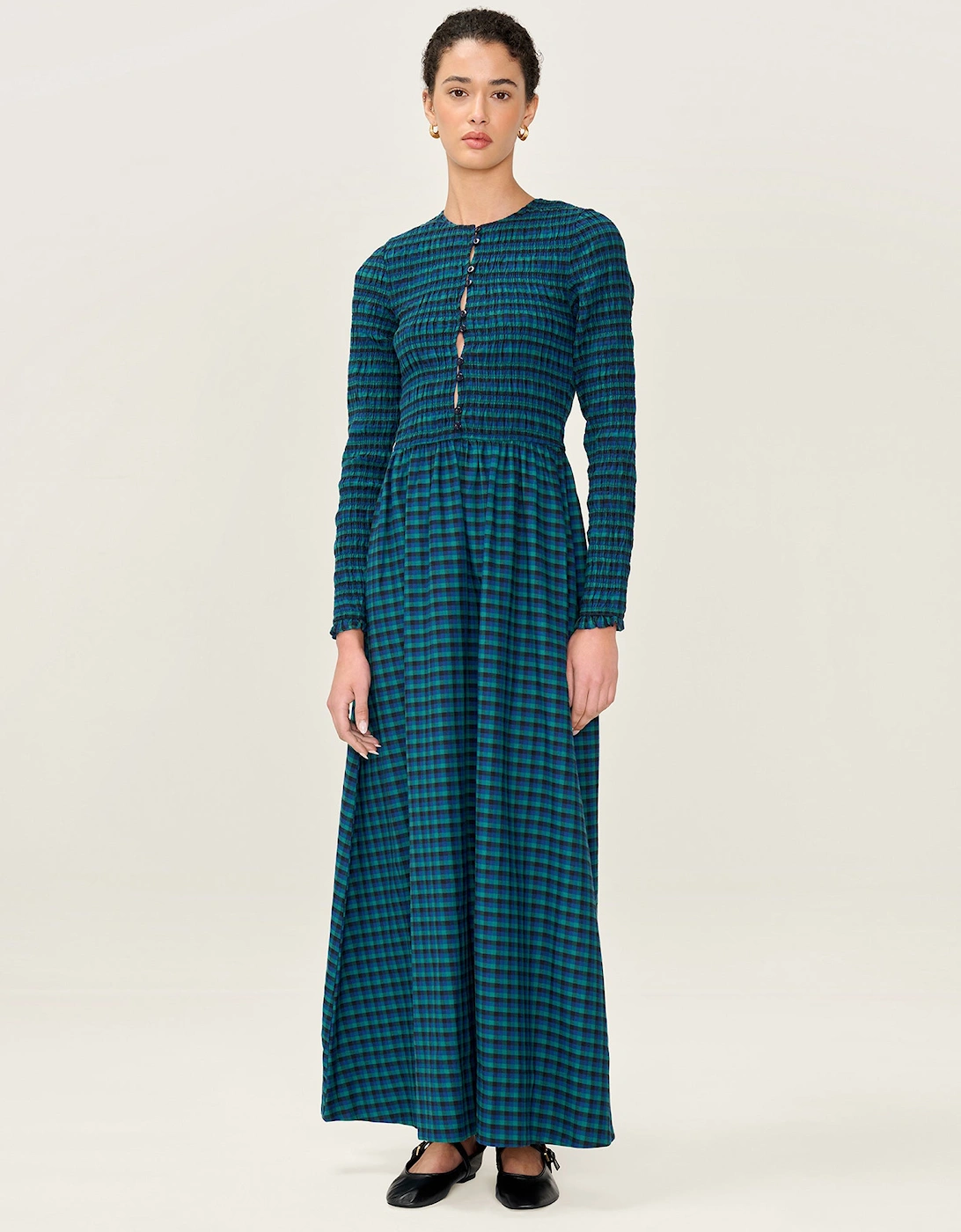 Mina Dress in Blue and Green, 8 of 7