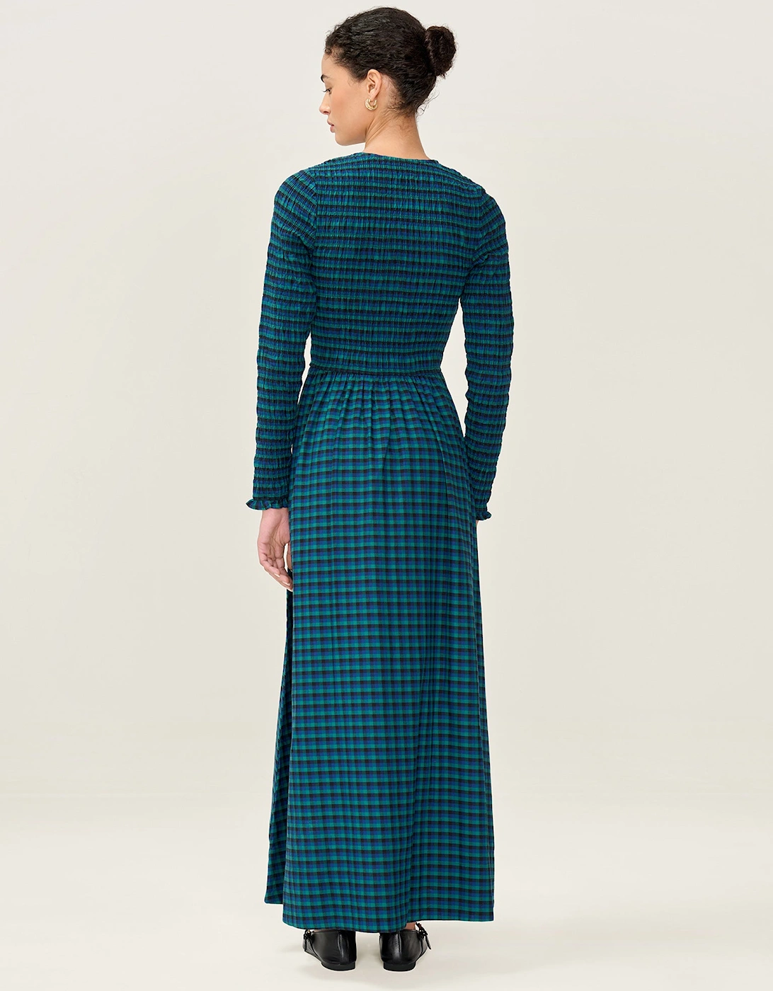 Mina Dress in Blue and Green
