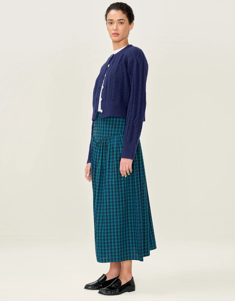 Ferris Skirt in Blue and Green