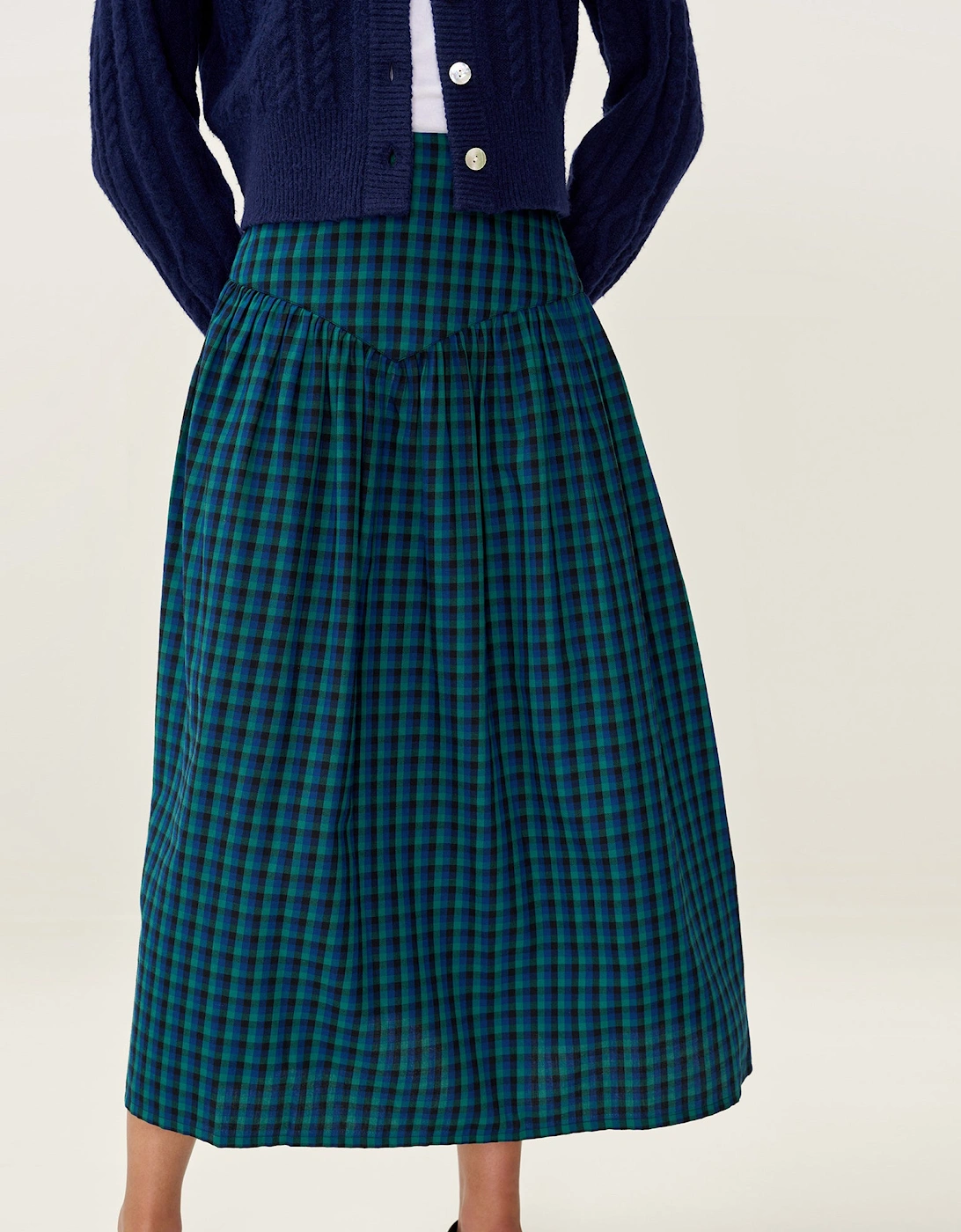 Ferris Skirt in Blue and Green