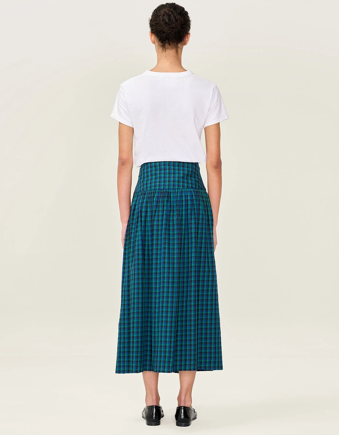 Ferris Skirt in Blue and Green