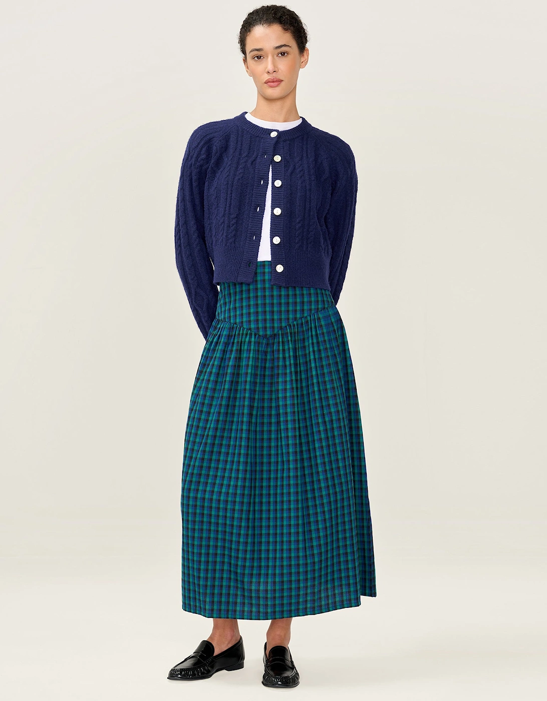 Ferris Skirt in Blue and Green