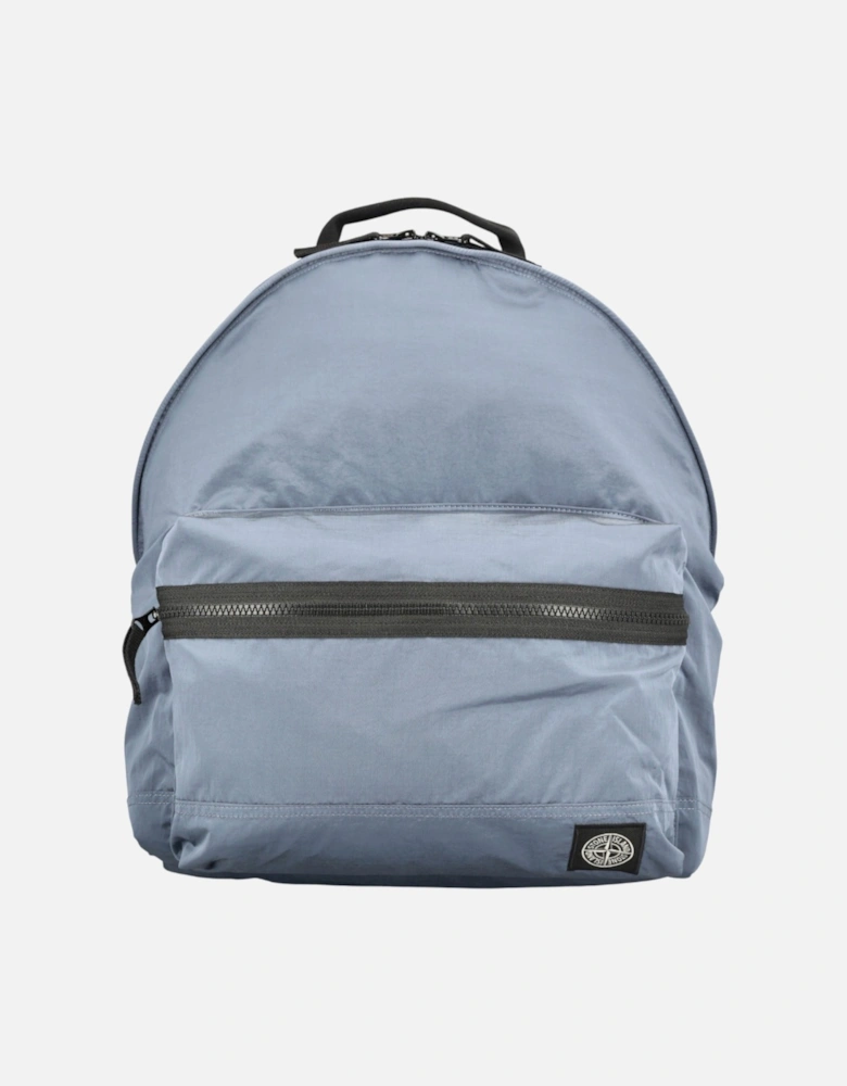 Coated Nylon Metal In Econyl Avio Blue Backpack