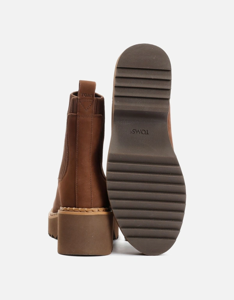 Millie Nubuck Leather Women's Dark Brown Boots