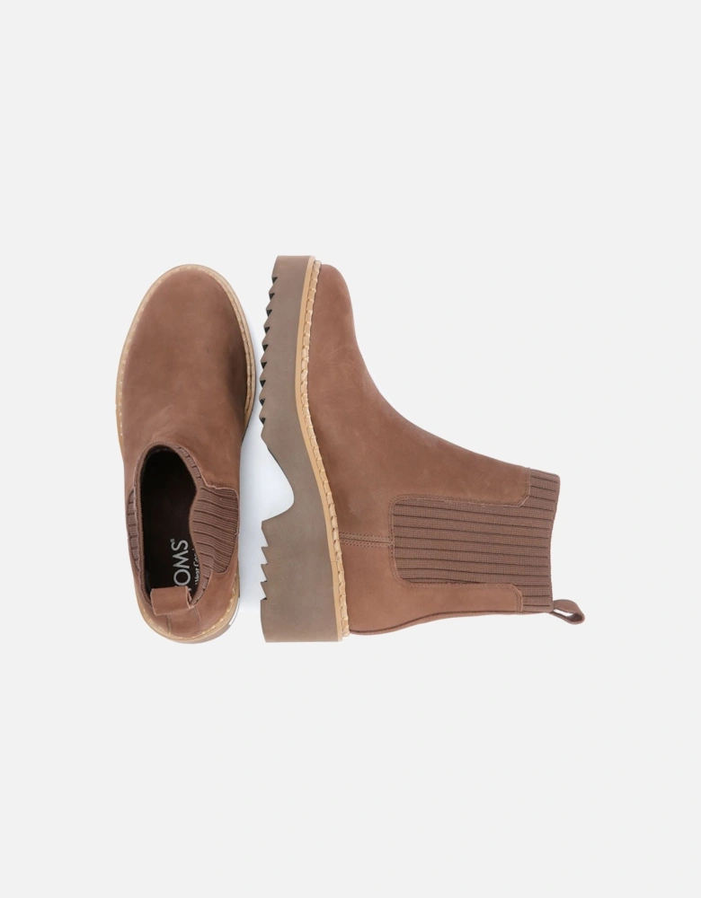 Millie Nubuck Leather Women's Dark Brown Boots