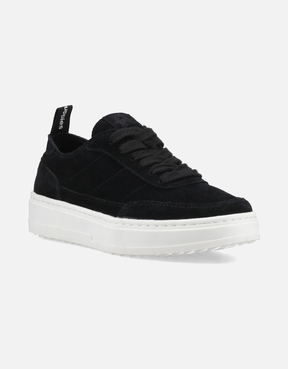 Hush Puppies - Women's Trainer - Leather - Black - UK 8 / EU 41 / US 10