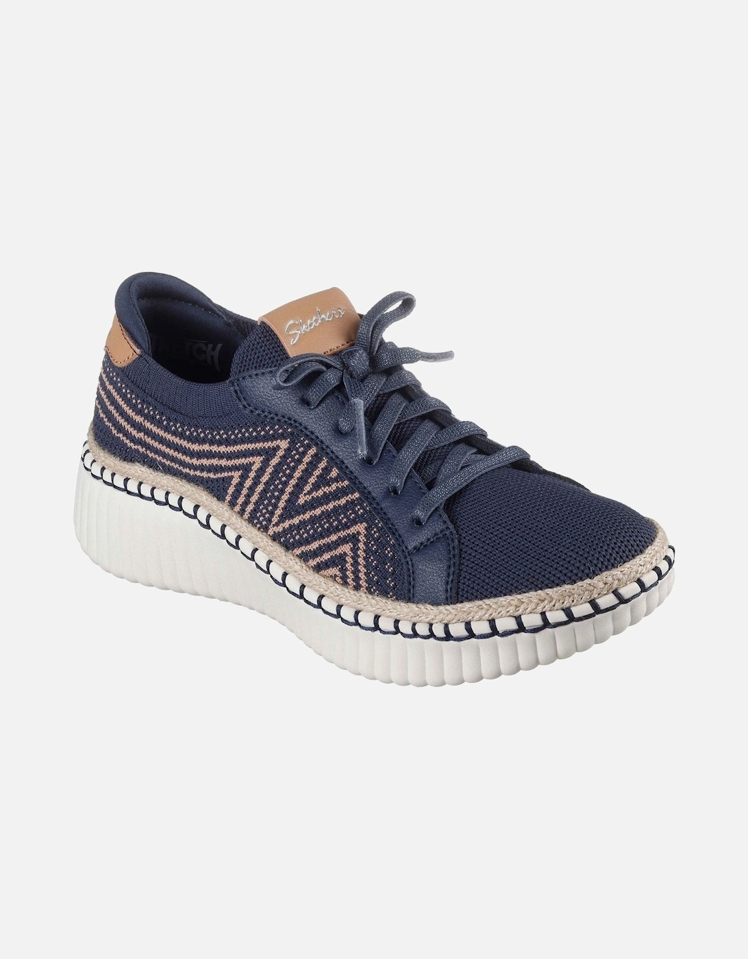 Wilshire Blvd - Bellevue Textile Women's Navy Standard Trainers, 6 of 5
