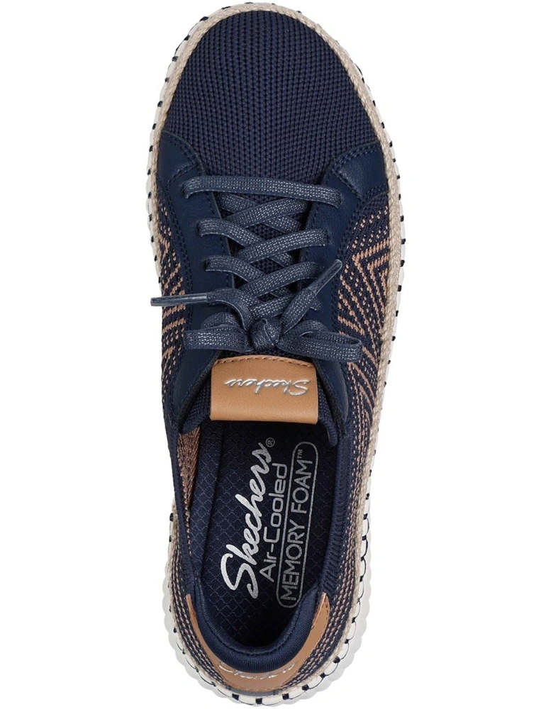 Wilshire Blvd - Bellevue Textile Women's Navy Standard Trainers