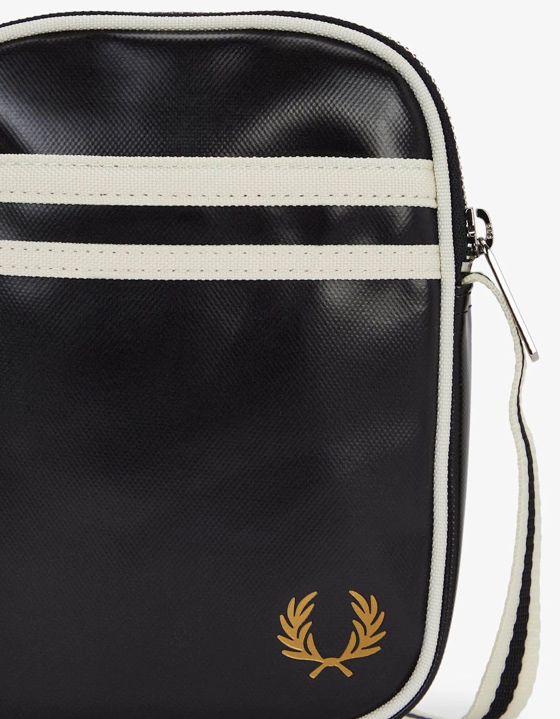 Classic Small Side Bag - Black/Ecru D57