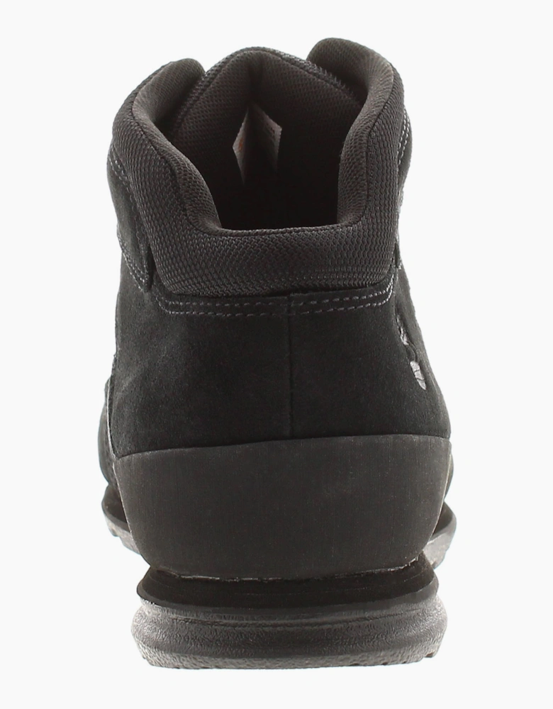 Mens Smart Boots Euro Rock  Suede Leather black UK Size