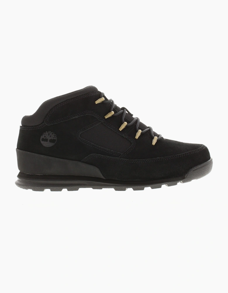 Mens Smart Boots Euro Rock  Suede Leather black UK Size