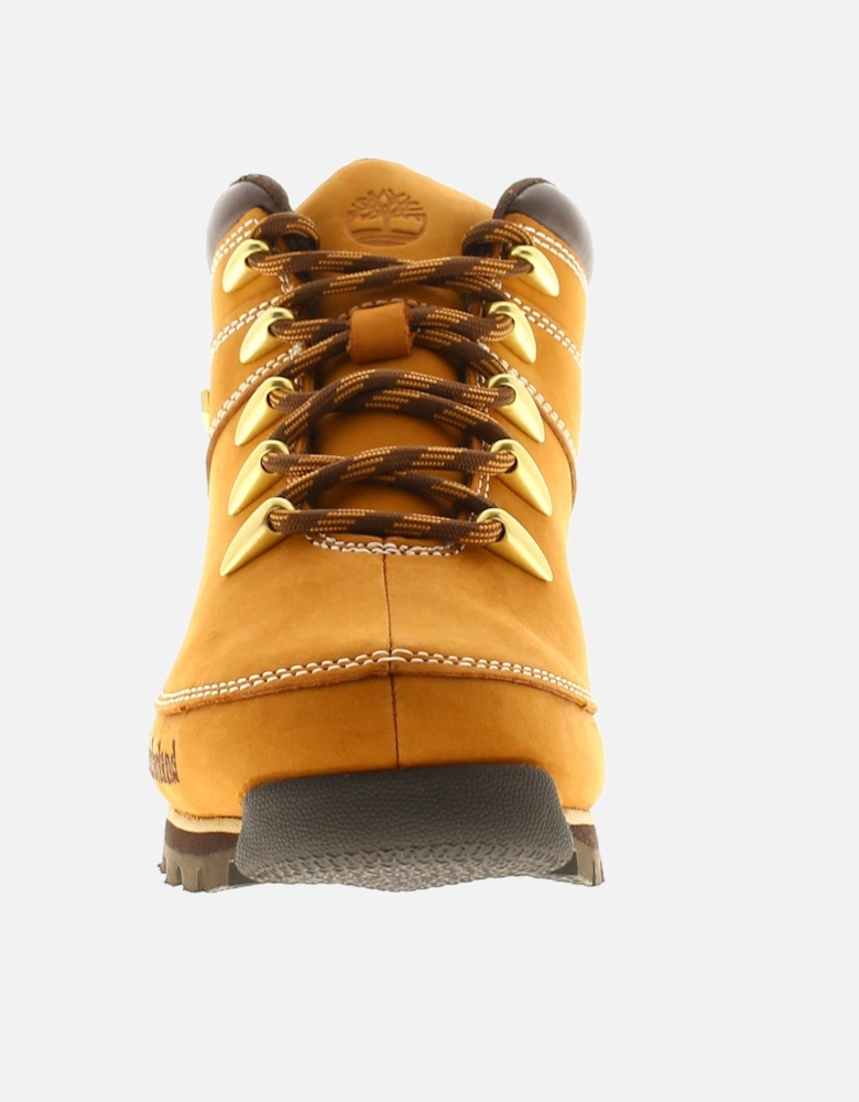 Mens Smart Boots Euro Sprint Leather Lace Up tan UK Size