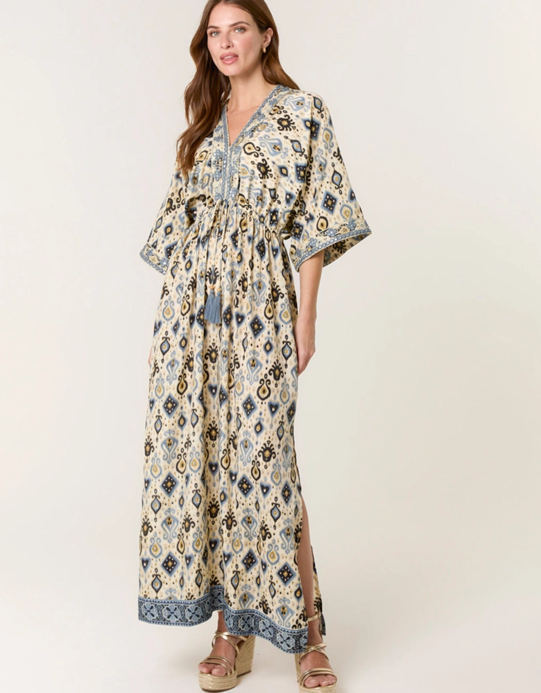 Multi Embellished Kimono Dress