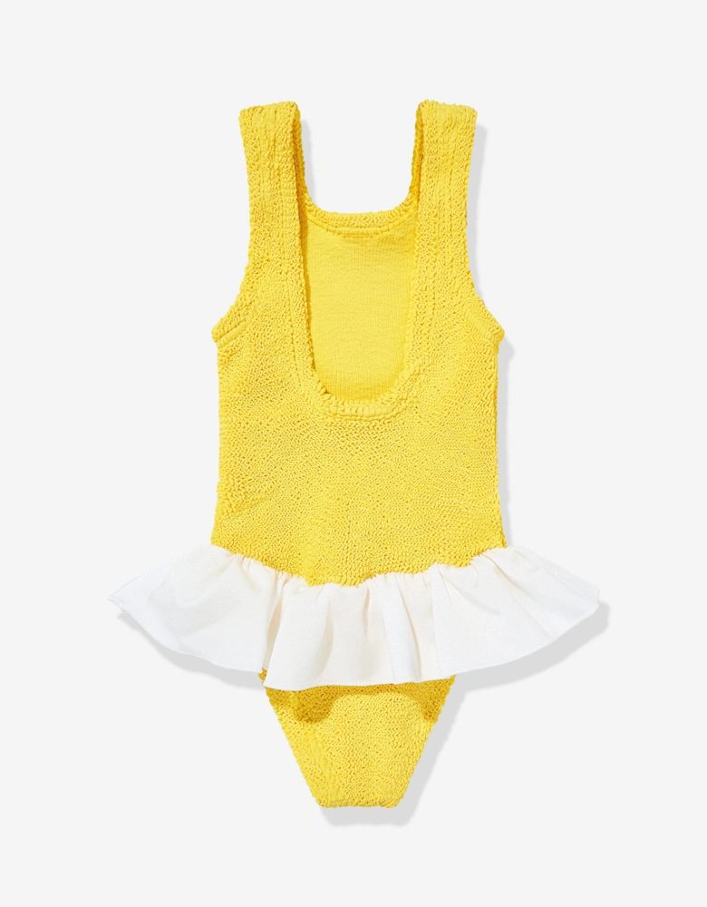 Girls Denise Swimsuit in Yellow