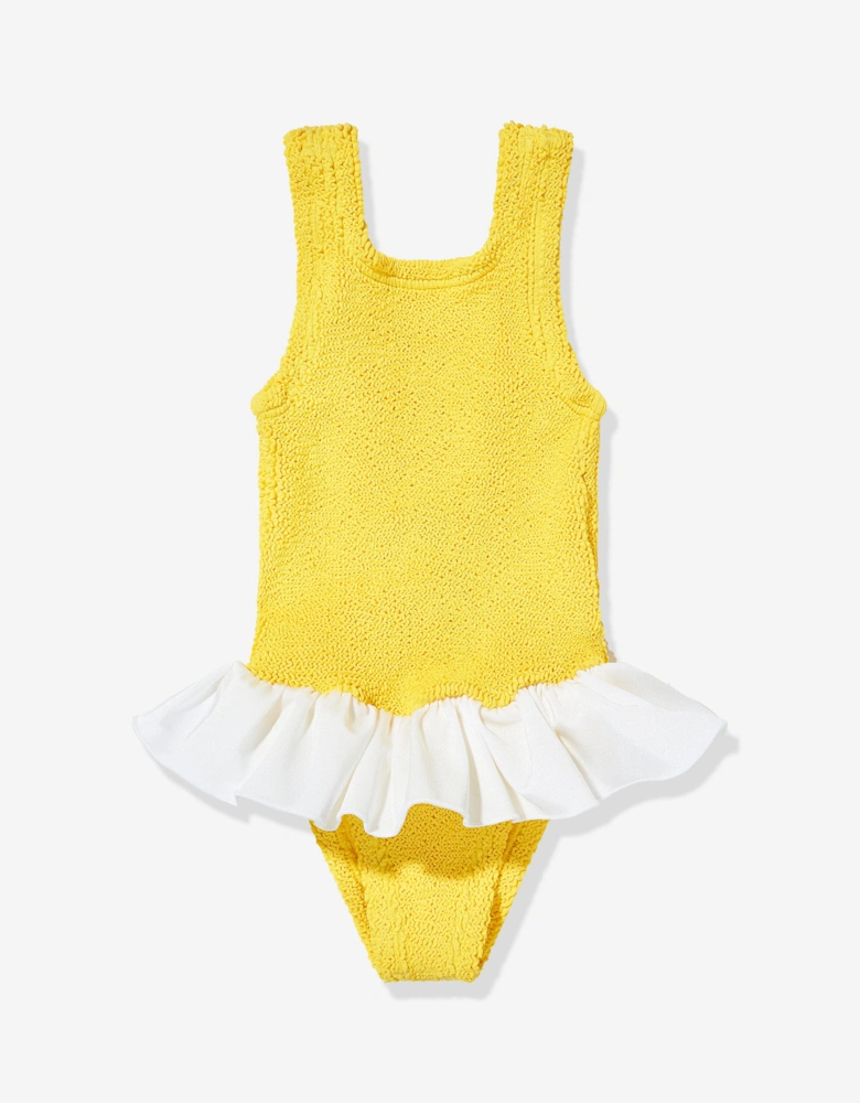 Girls Denise Swimsuit in Yellow