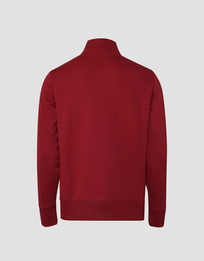 Printed Graphic Half Zip Sweatshirt