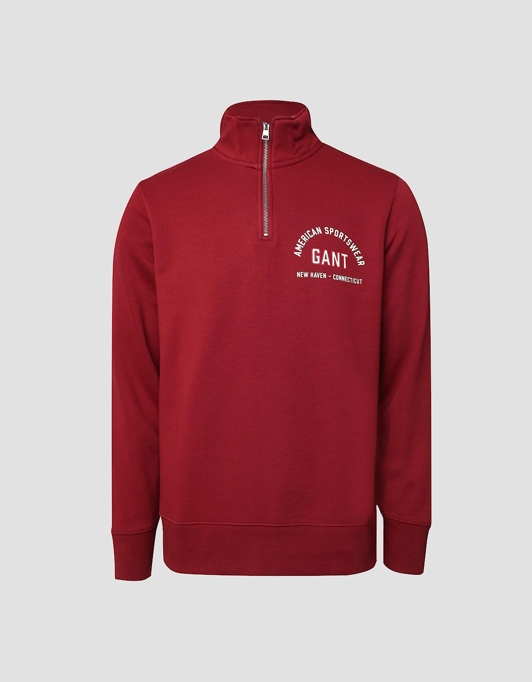 Printed Graphic Half Zip Sweatshirt, 3 of 2