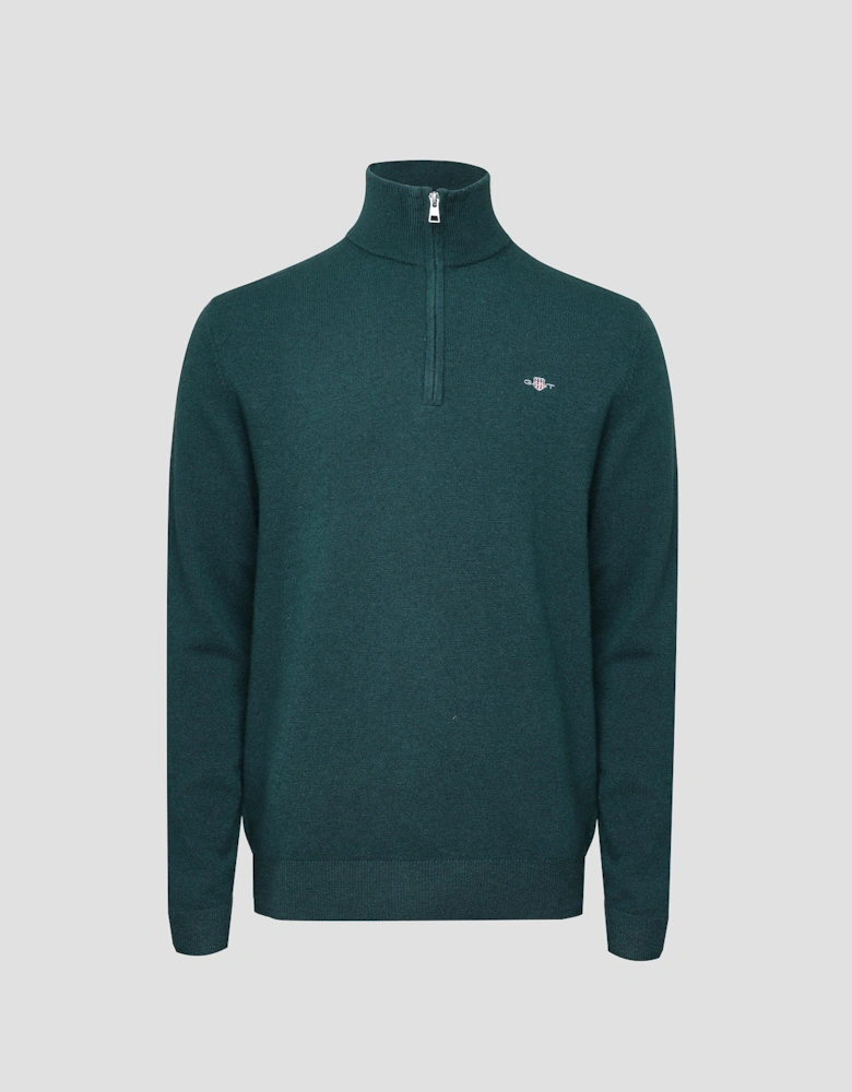 Lambswool Blend Half Zip Sweater