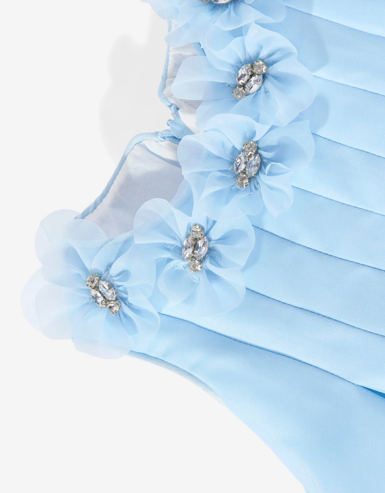 Baby Girls Occasion Dress with Headband in Blue