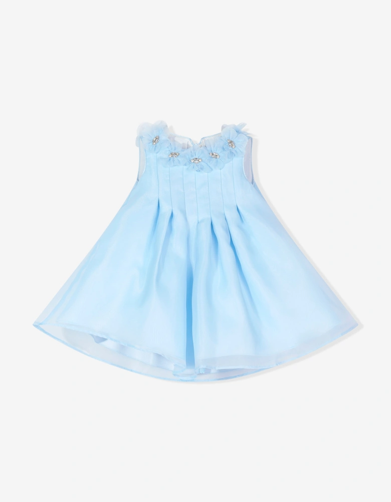 Baby Girls Occasion Dress with Headband in Blue