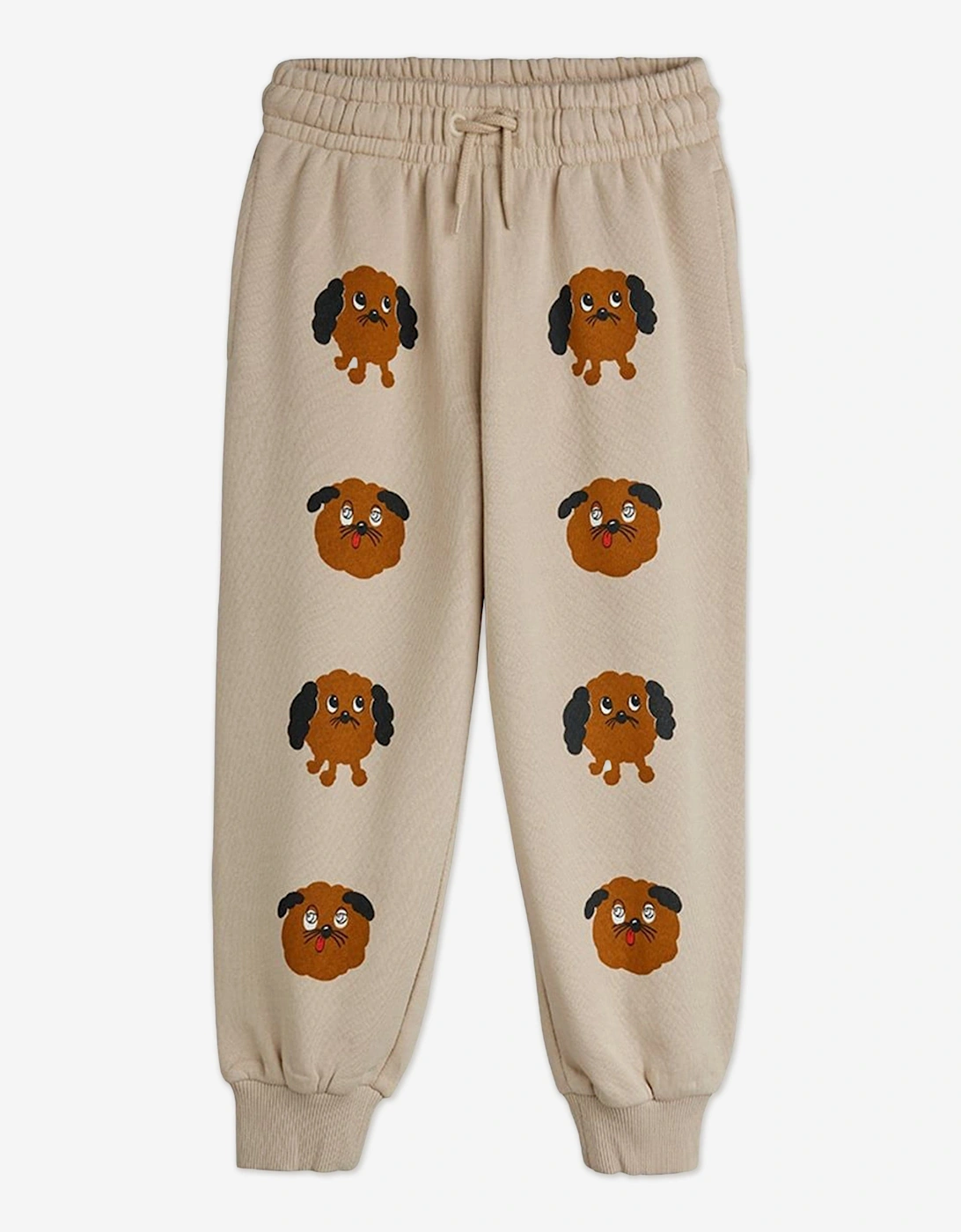 Mini Rodini Girls Cream 'S Doggies Joggers In Beige  9 Years/10 Years/11 Years 140-146 Cm Size 9-11 Yrs Kids