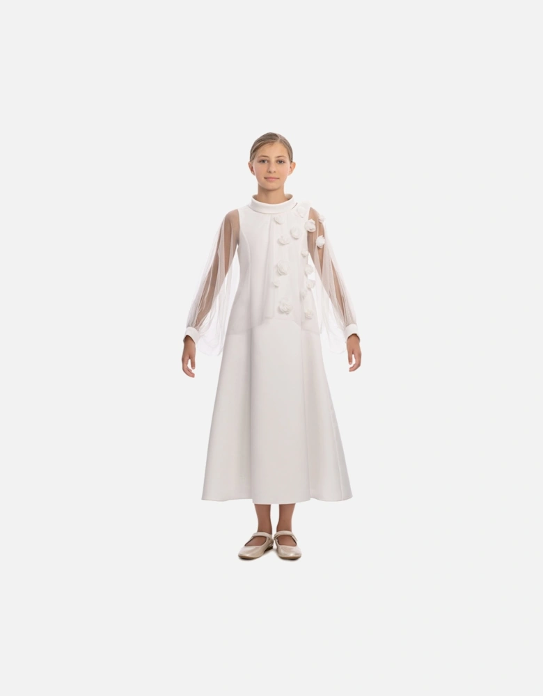 Girls Occasion Dress in Ivory