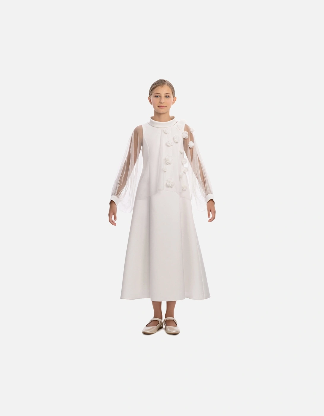 Girls Occasion Dress in Ivory
