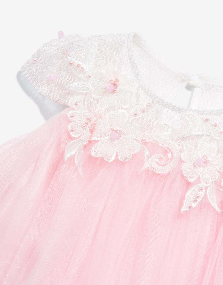 Girls Flower Occasion Dress in Pink