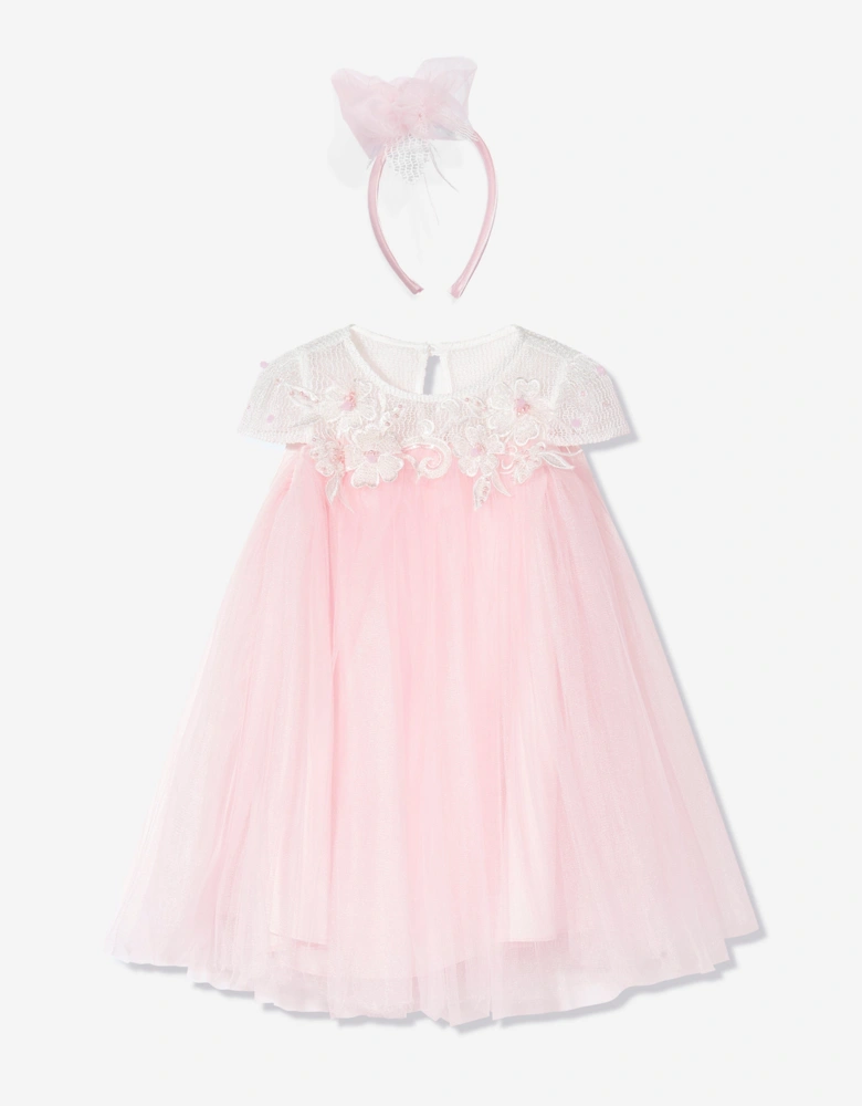 Girls Flower Occasion Dress in Pink