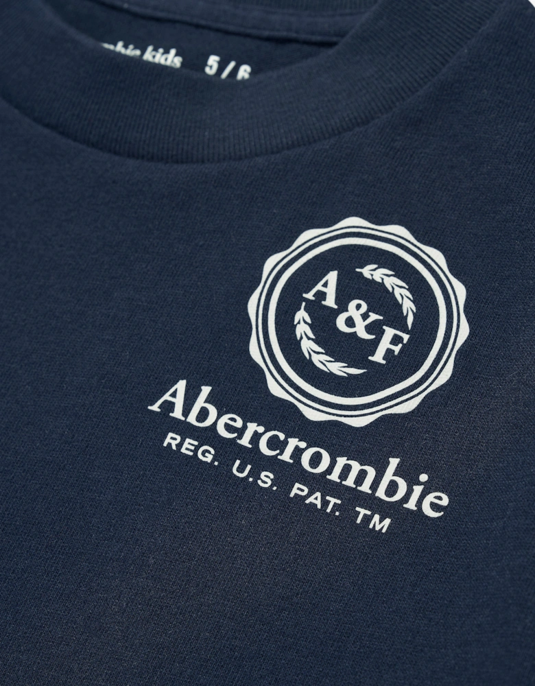 Boys Foothills T-Shirt in Navy