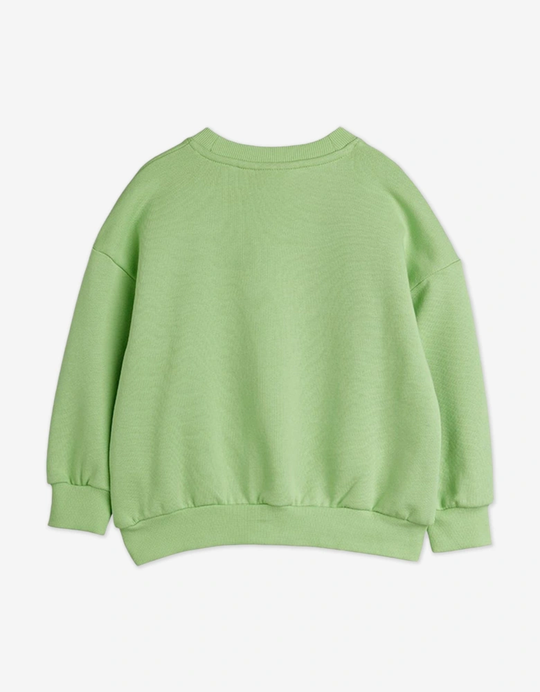 Boys Doggie Chenille Sweatshirt in Green