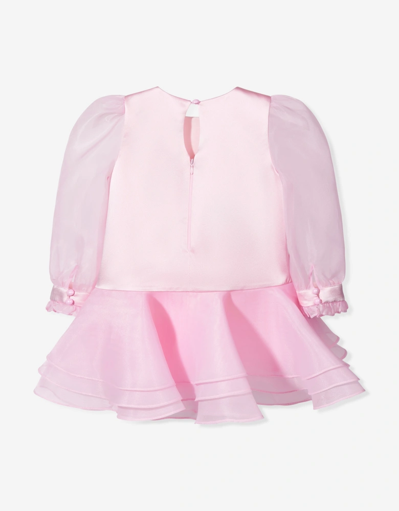 Girls Flower Occasion Dress in Pink