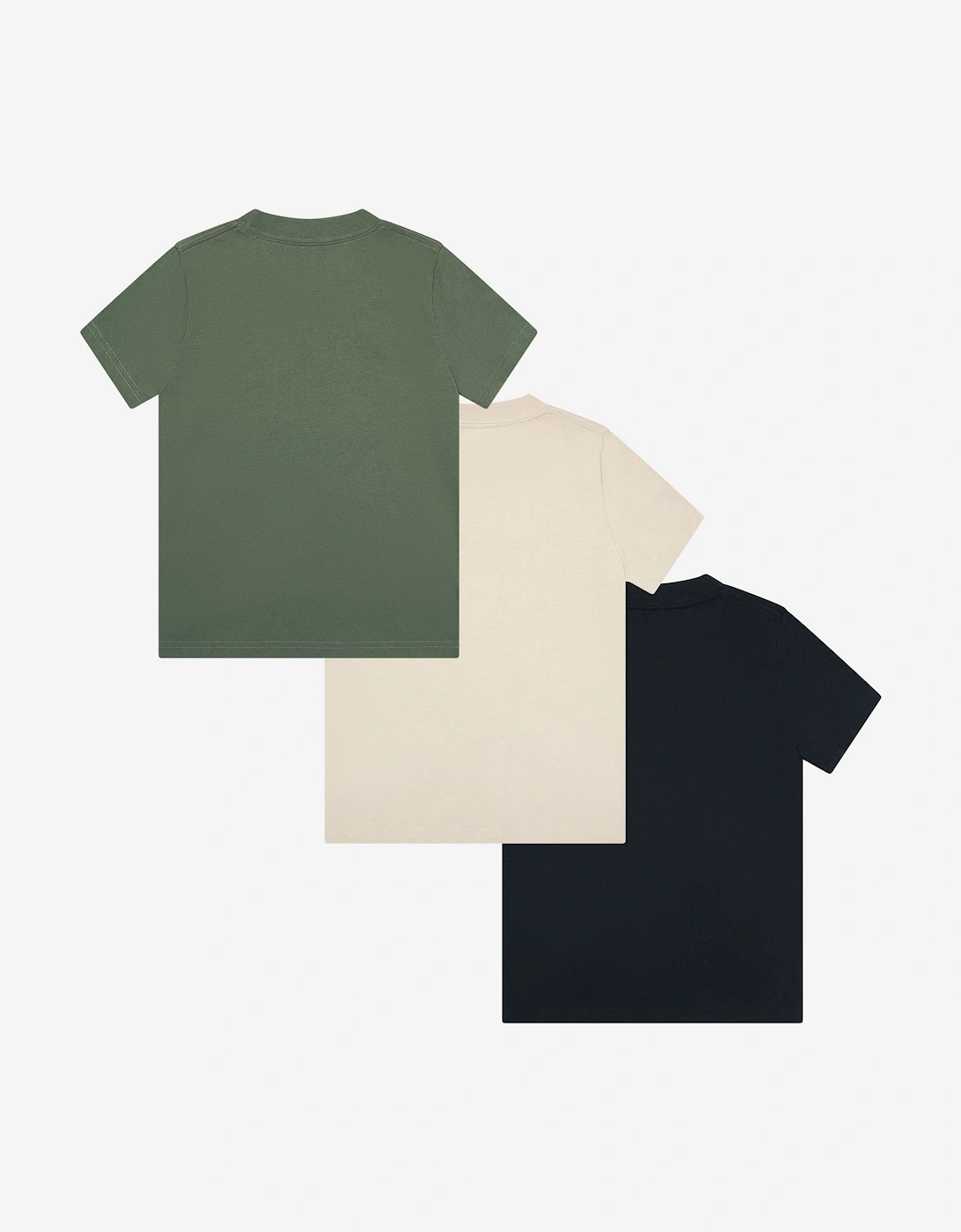 Boys 3 Pack T-Shirt Set in Green