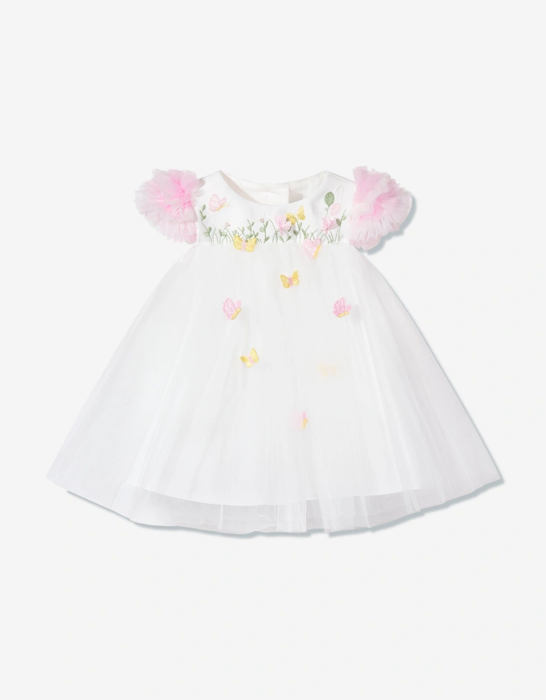 Baby Girls Occasion Dress with Headband in Ivory