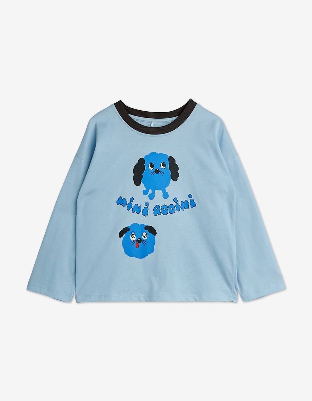 Mini Rodini Girls Blue 'S Baby Doggies Long Sleeve T-Shirt In - Size: 68 - 74 Cm 4-9 Mths Kids