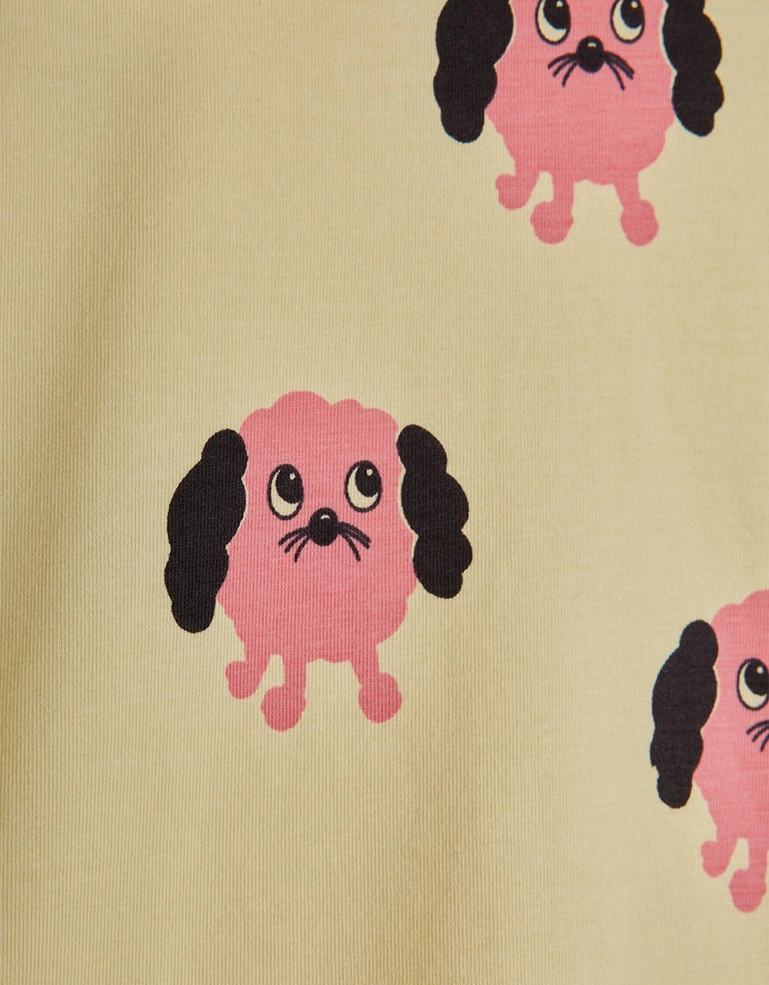 Baby Girls Doggies AOP T-Shirt in Yellow
