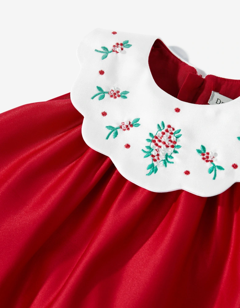 Baby Girls Occasion Dress with Headband in Red